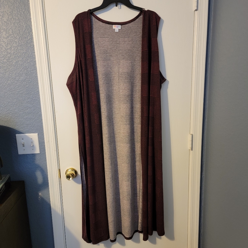 LulaRoe Joy - Sleeveless Duster XL